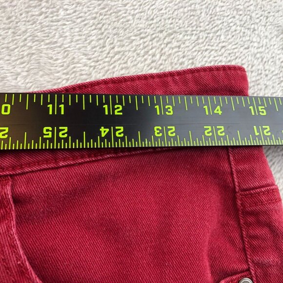 Lee Womens Jeans Size 6 Medium Classic Straight Leg Casual Mid Rise Red Denim - Picture 4 of 15